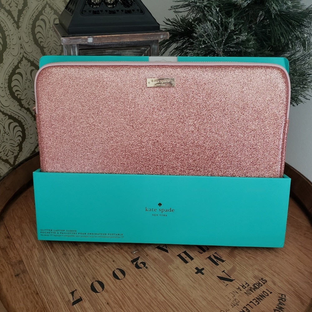 Kate Spade glitter laptop sleeve